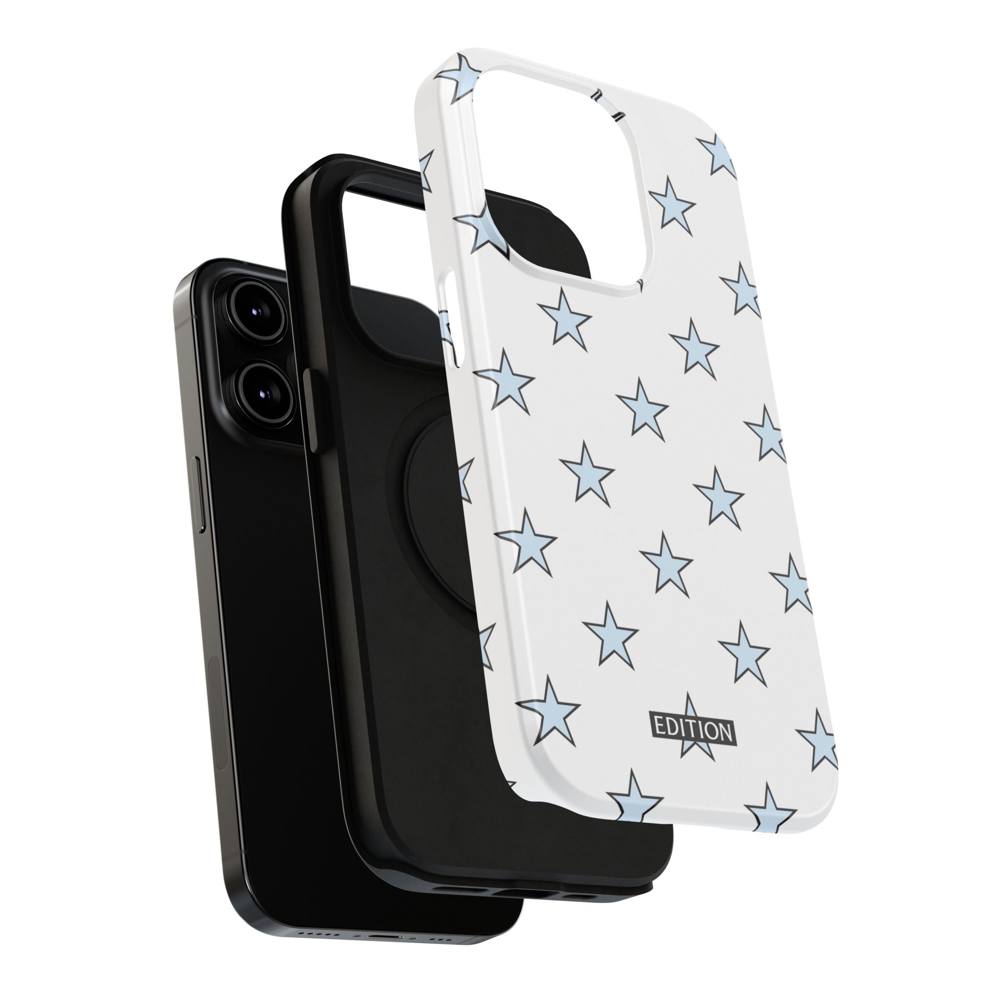 Blue and White Star Case