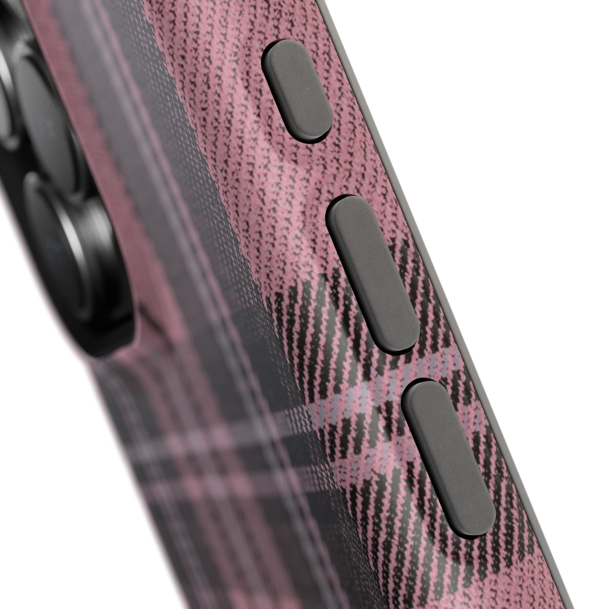 Light Pink and Black Plaid Case