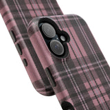 Light Pink and Black Plaid Case