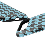 Baby Blue Houndstooth Case