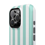 Teal Beach Stripe Case
