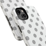 Grey and White Polka Dot Case