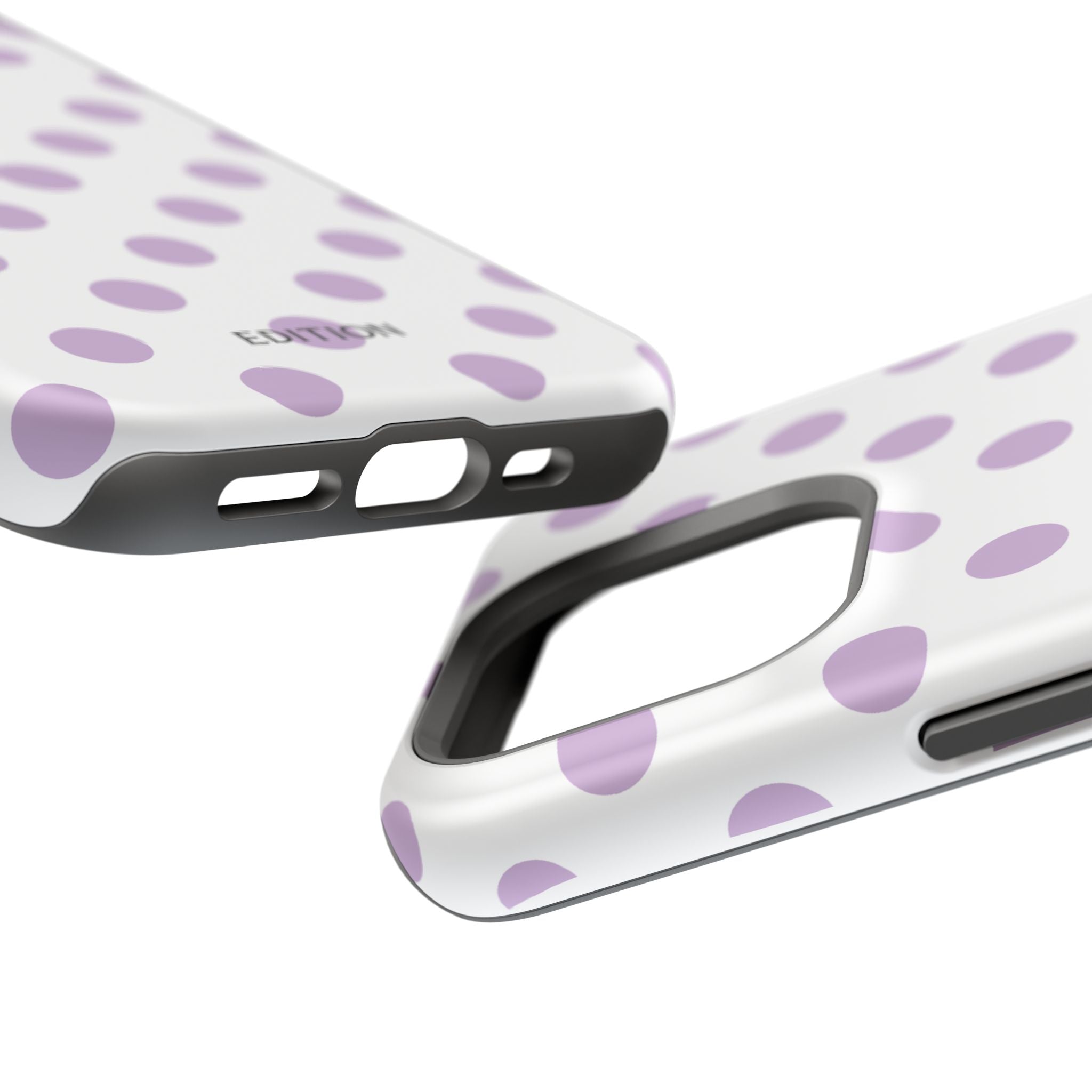 Purple and White Polka Dot Case