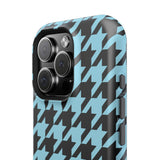 Baby Blue Houndstooth Case