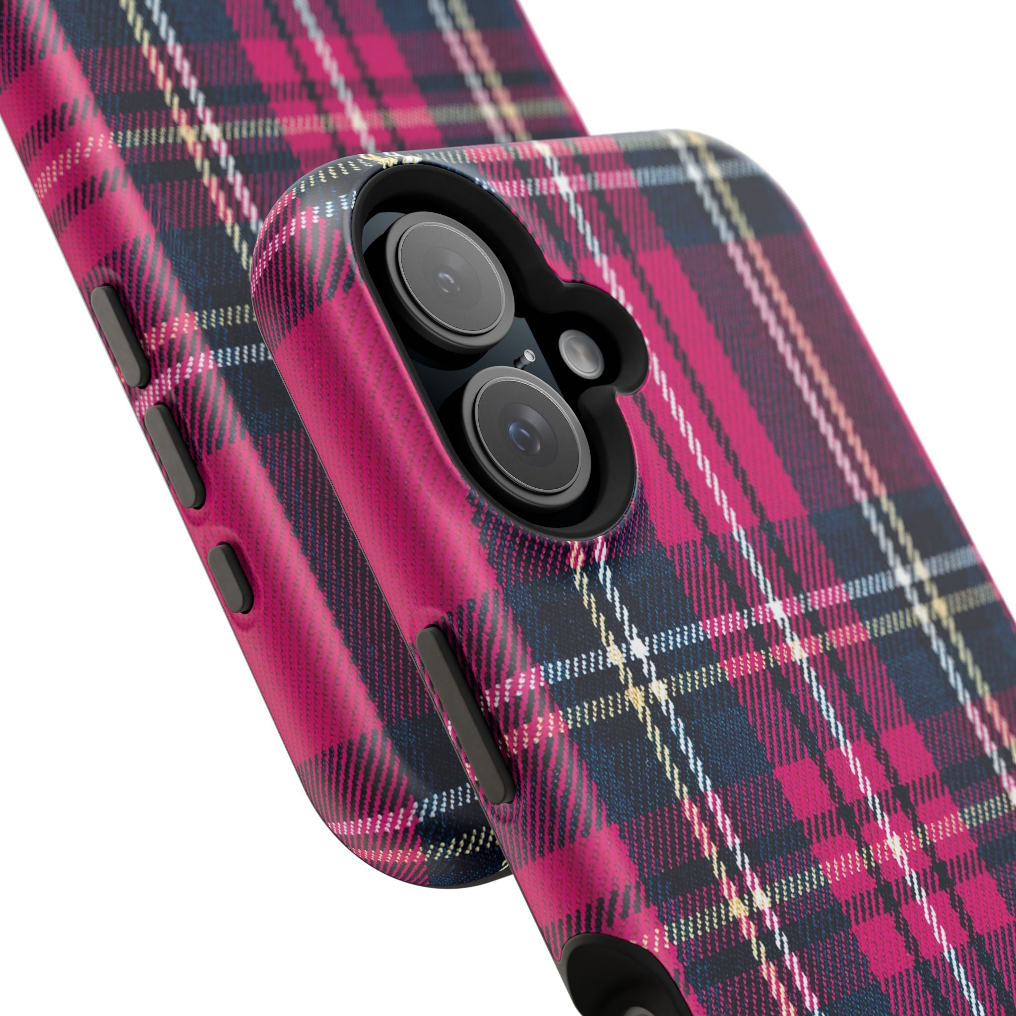 Hot Pink and Navy Plaid Case