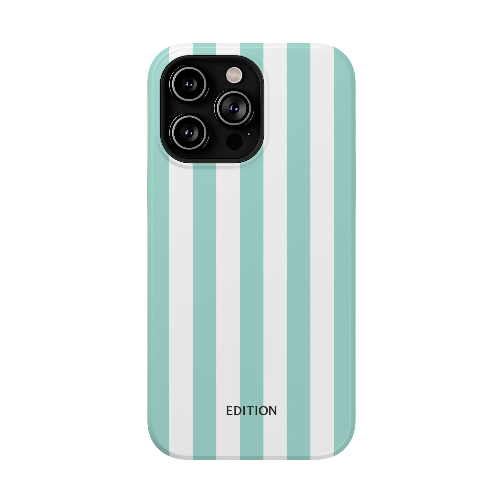 Teal Beach Stripe Case