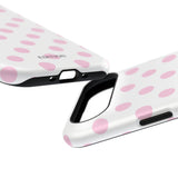 Pink and White Polka Dot Case