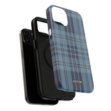 Navy Plaid Case