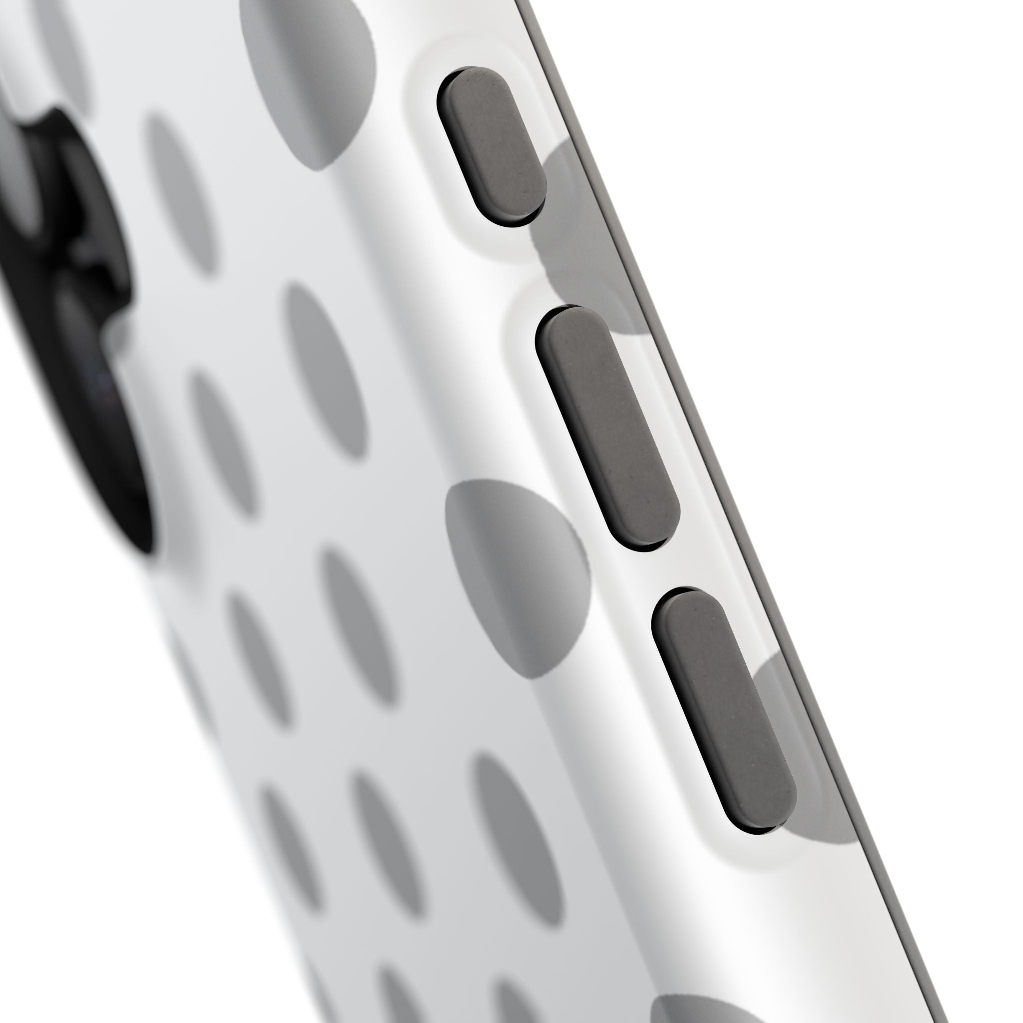 Grey and White Polka Dot Case
