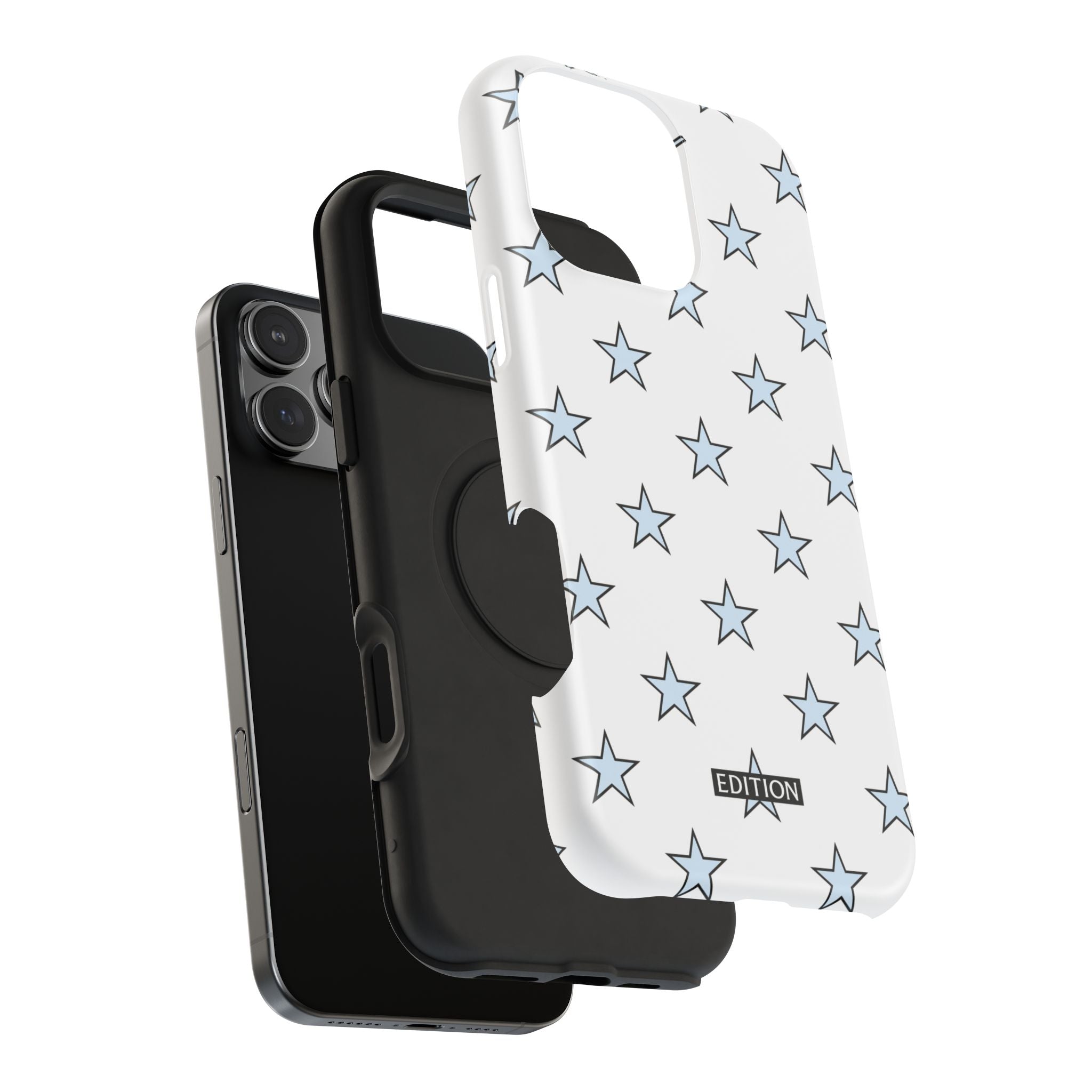Blue and White Star Case