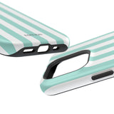 Teal Beach Stripe Case