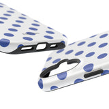 Blue and White Polka Dot Case