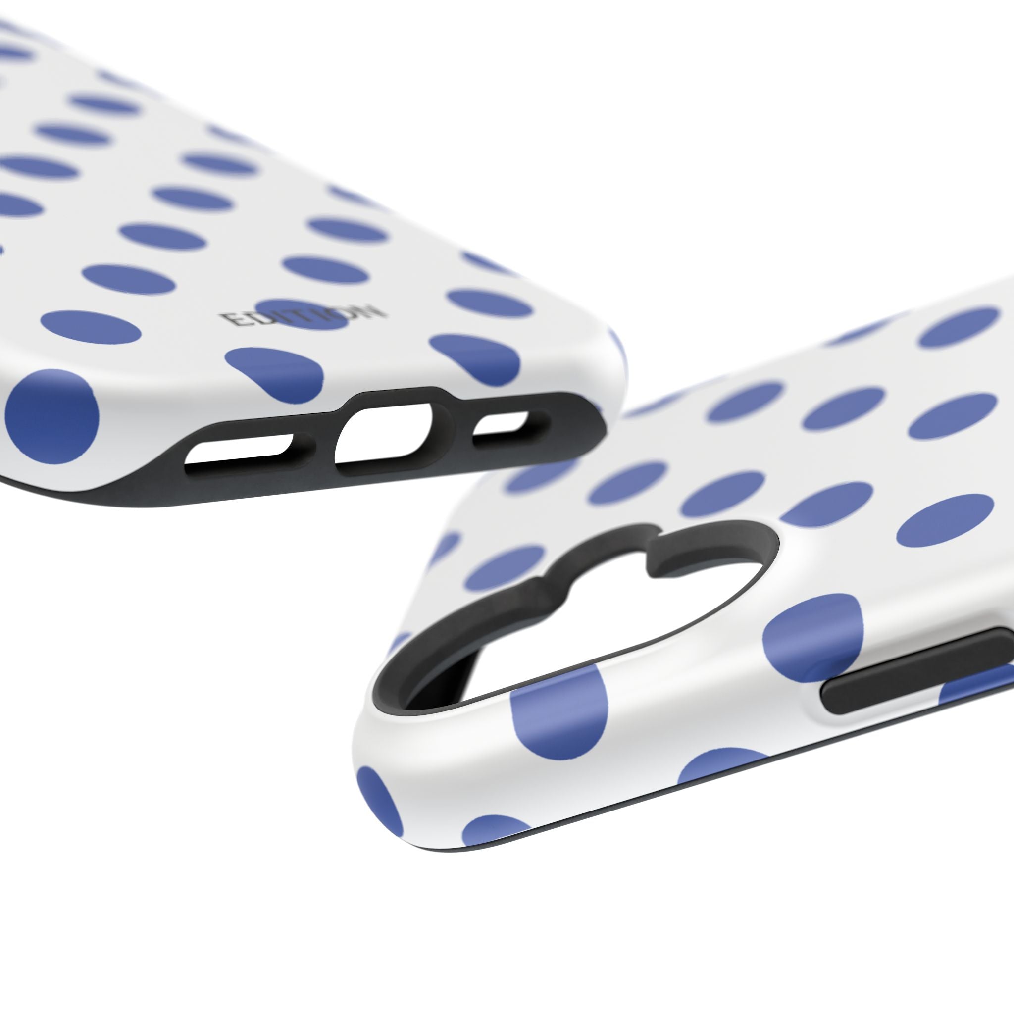 Blue and White Polka Dot Case