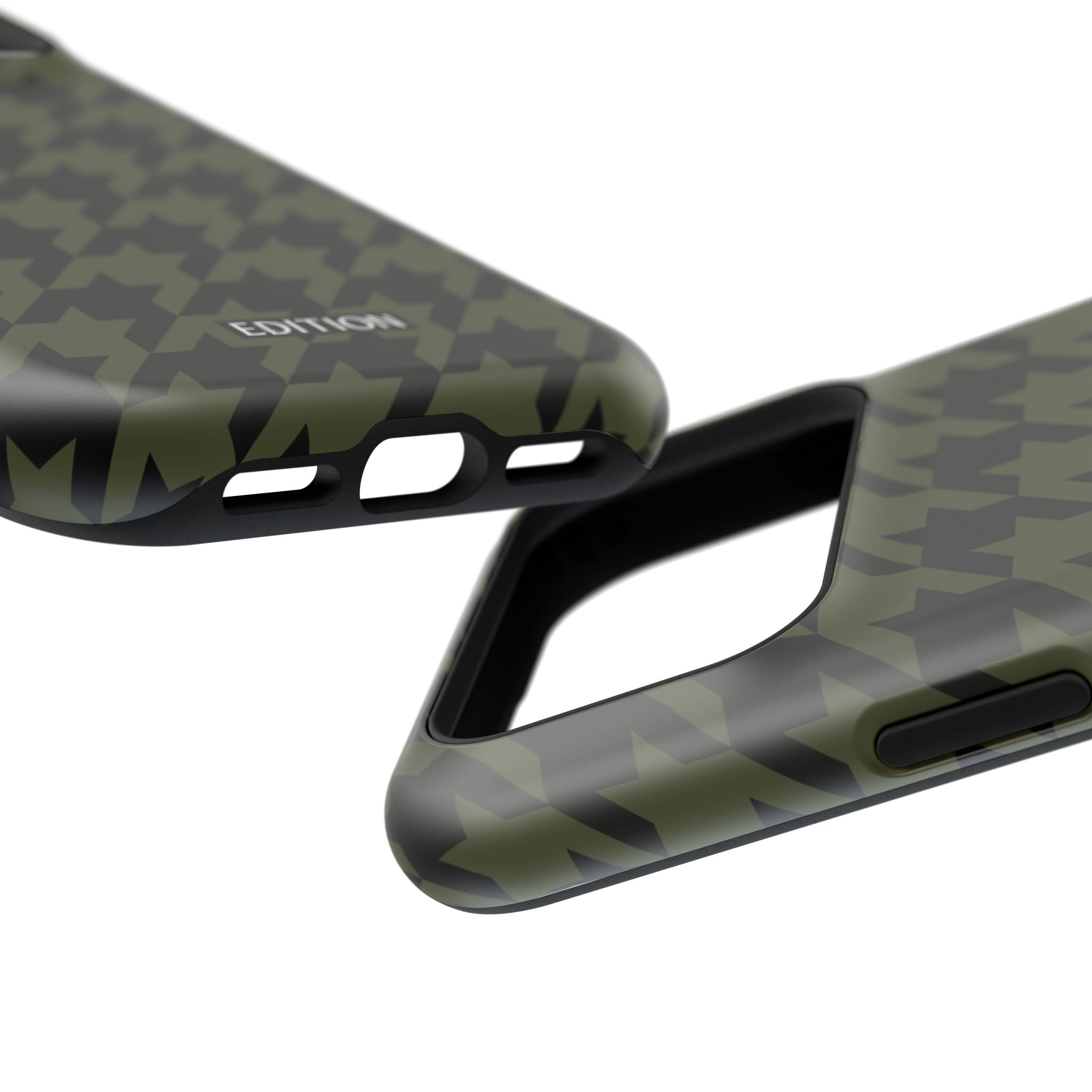 Army Green Houndstooth Case
