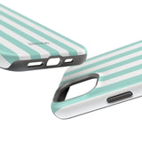 Teal Beach Stripe Case