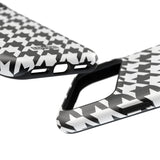 Black and White Houndstooth Case