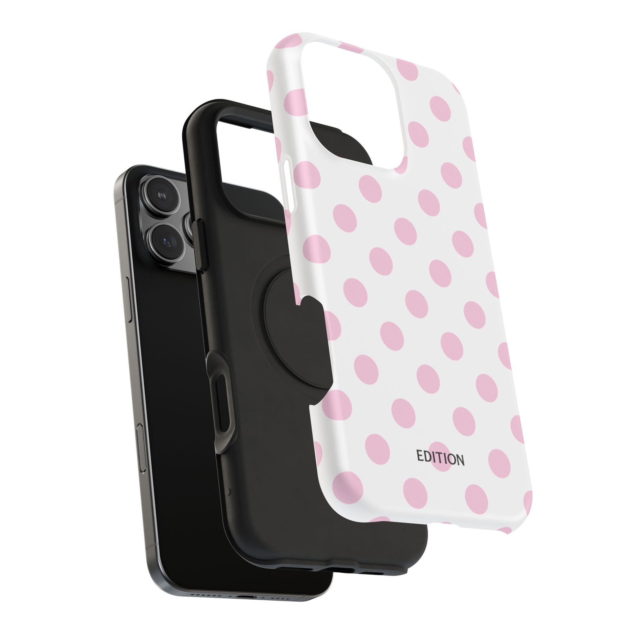 Pink and White Polka Dot Case