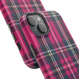 Hot Pink and Navy Plaid Case
