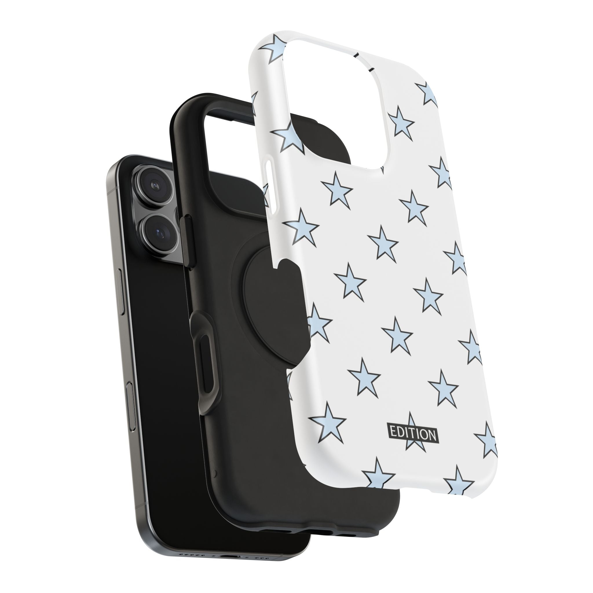 Blue and White Star Case