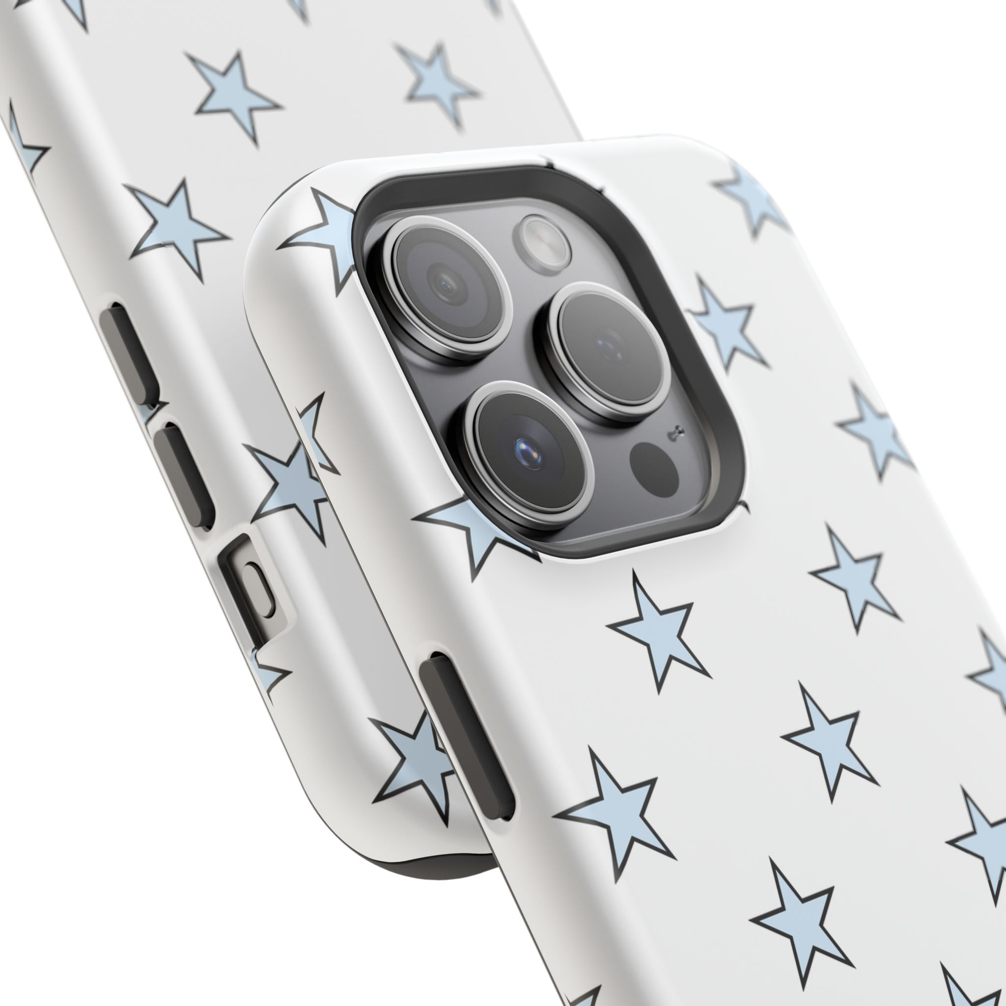 Blue and White Star Case