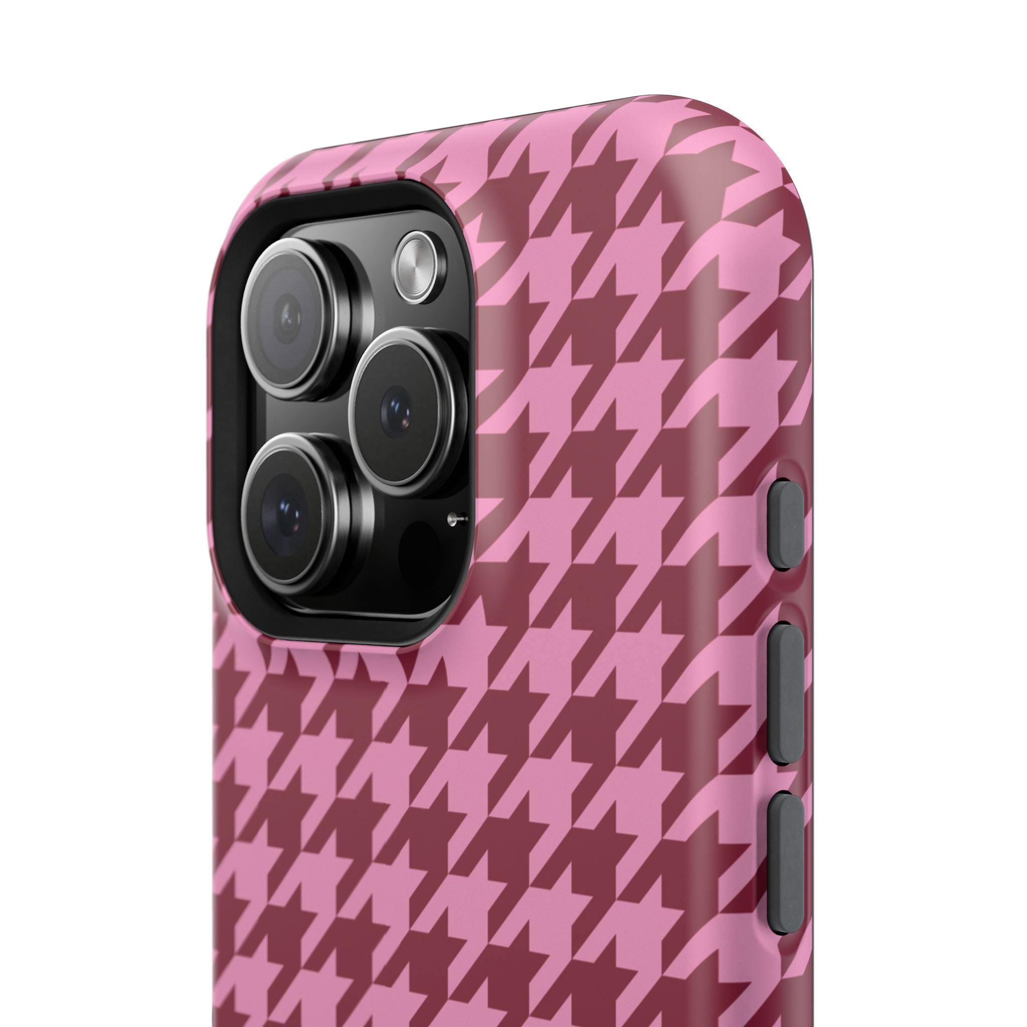 Raspberry Sorbet Houndstooth Case
