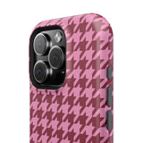 Raspberry Sorbet Houndstooth Case