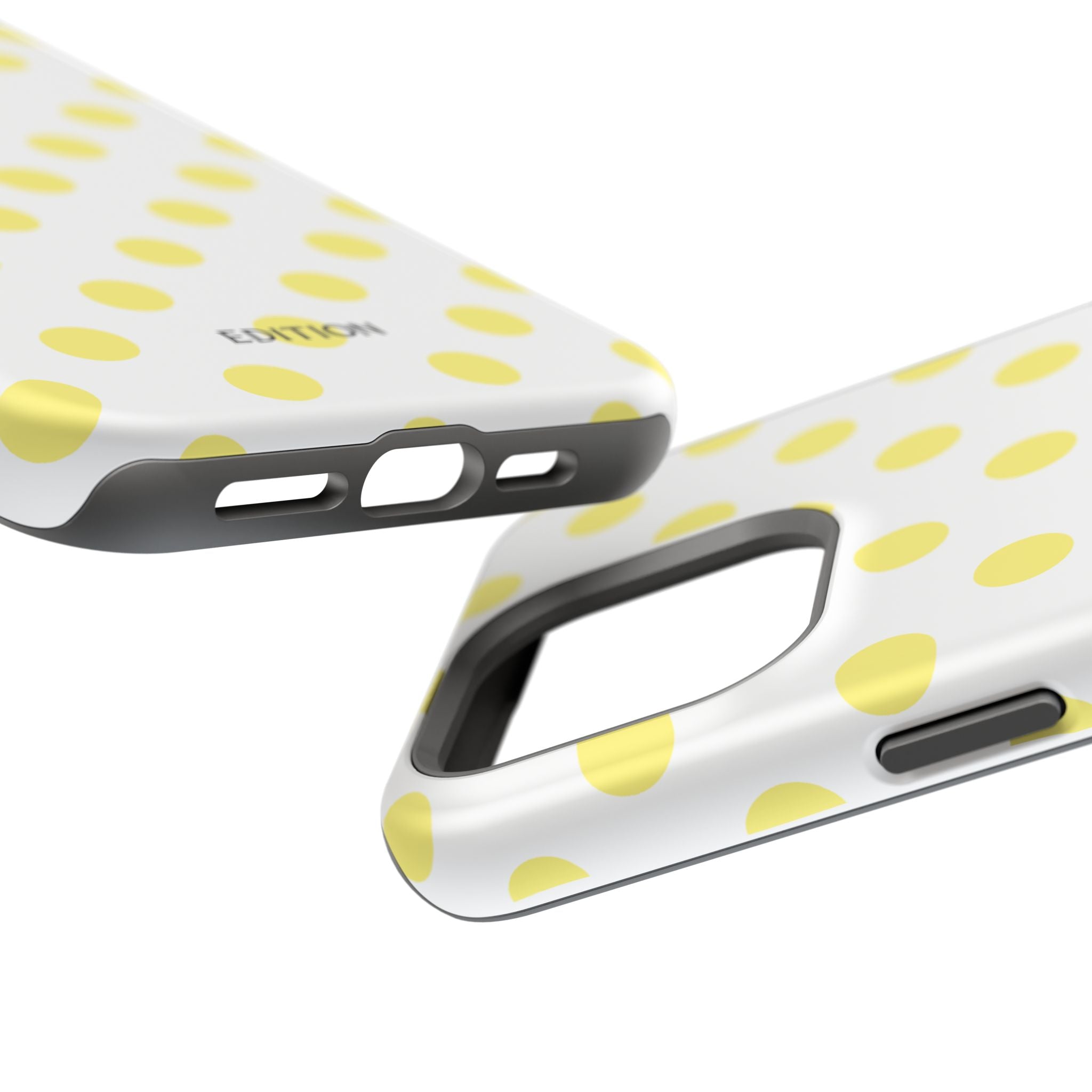 Yellow and White Polka Dot Case