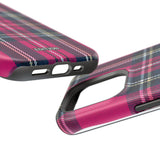 Hot Pink and Navy Plaid Case