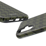 Army Green Houndstooth Case