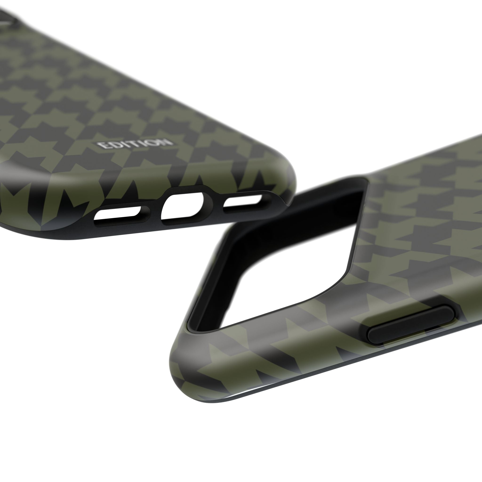 Army Green Houndstooth Case