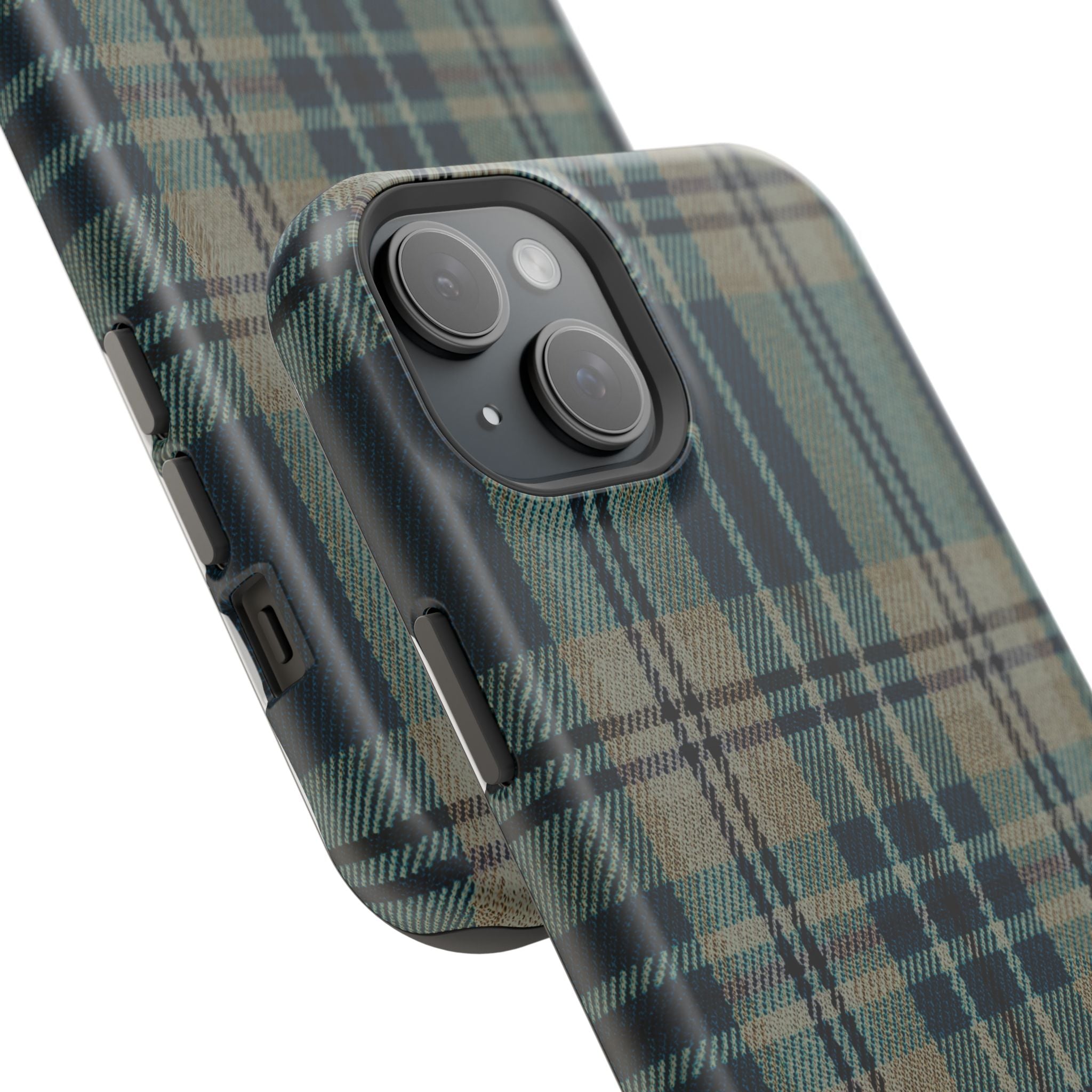 Green and Blue Plaid Case
