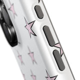 Pink and White Star Case