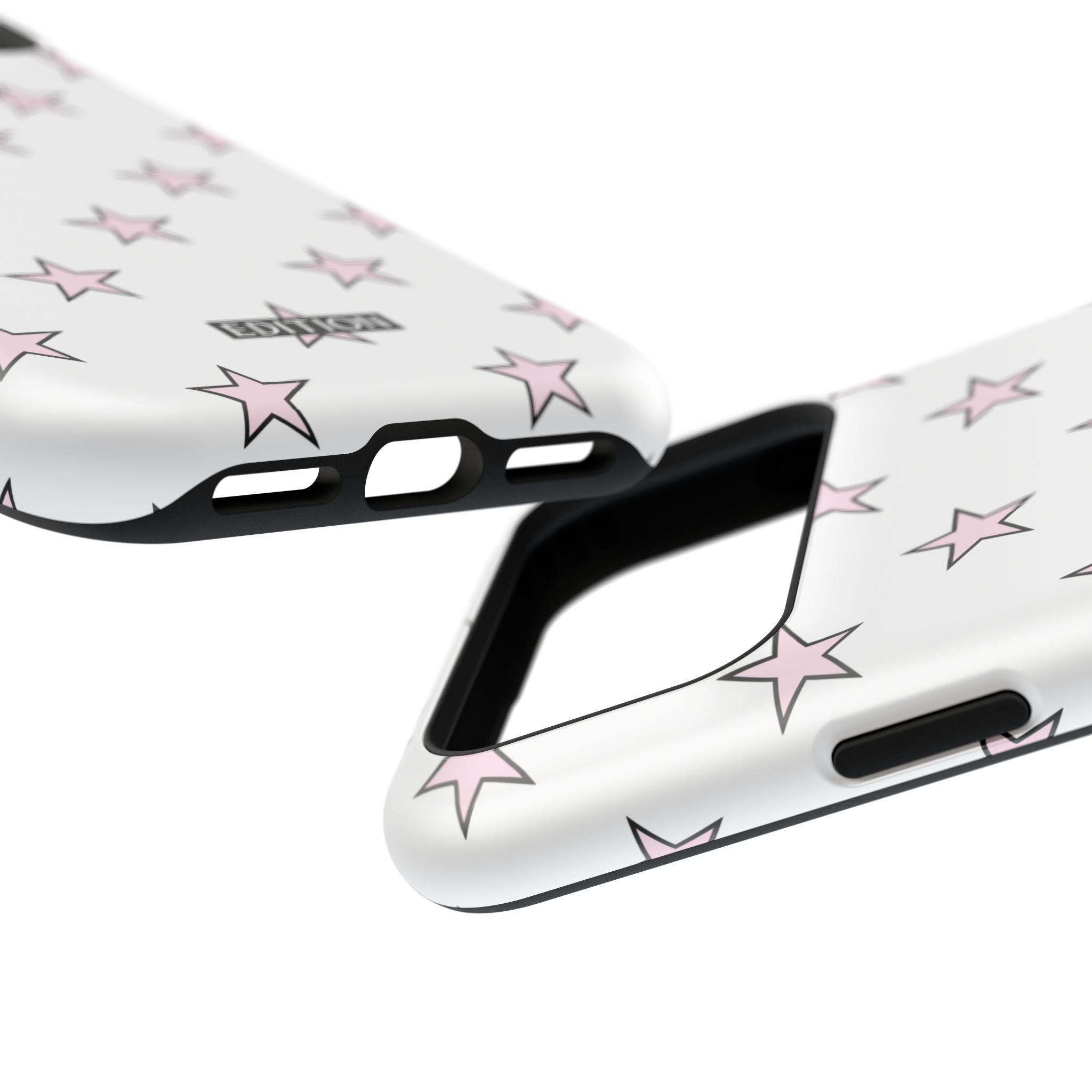 Pink and White Star Case
