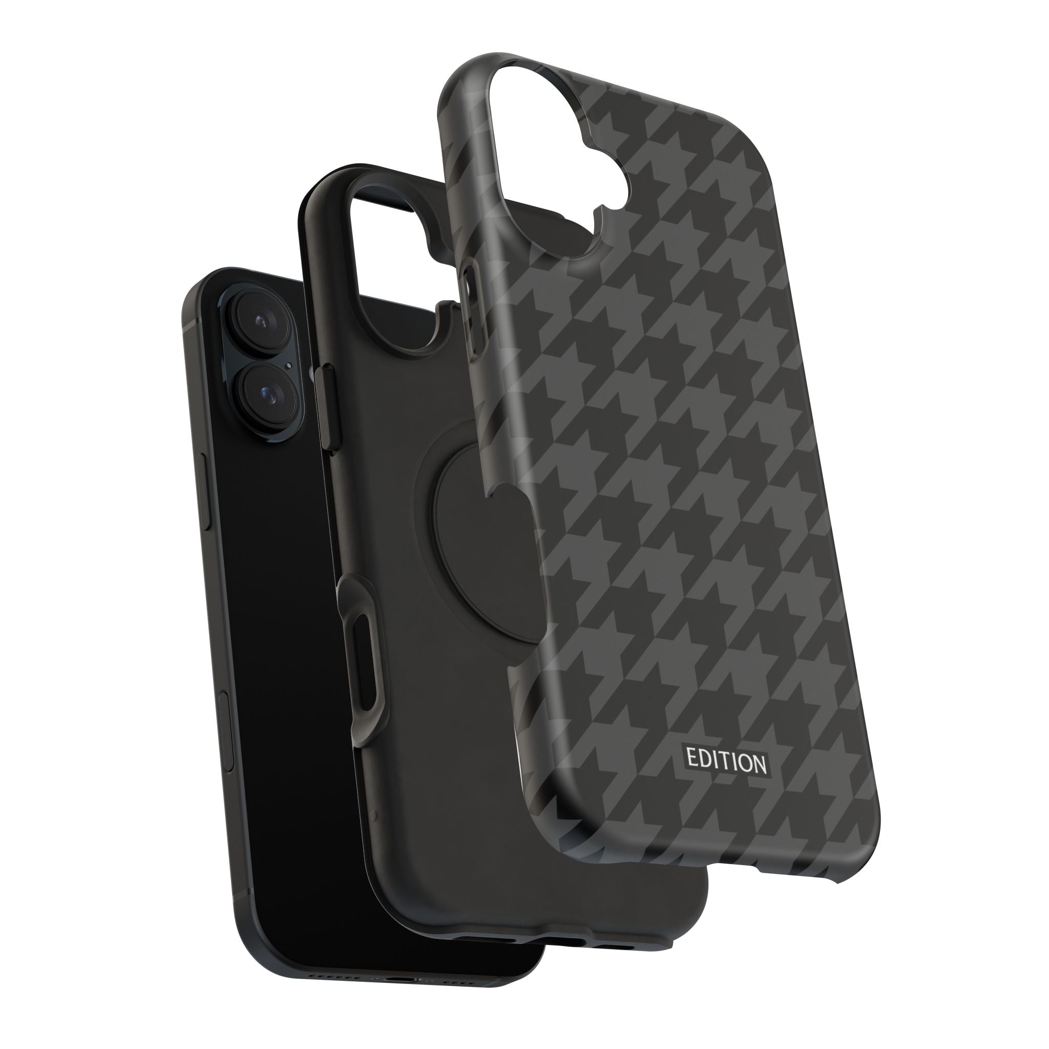 Grey Houndstooth Case