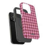 Raspberry Sorbet Houndstooth Case