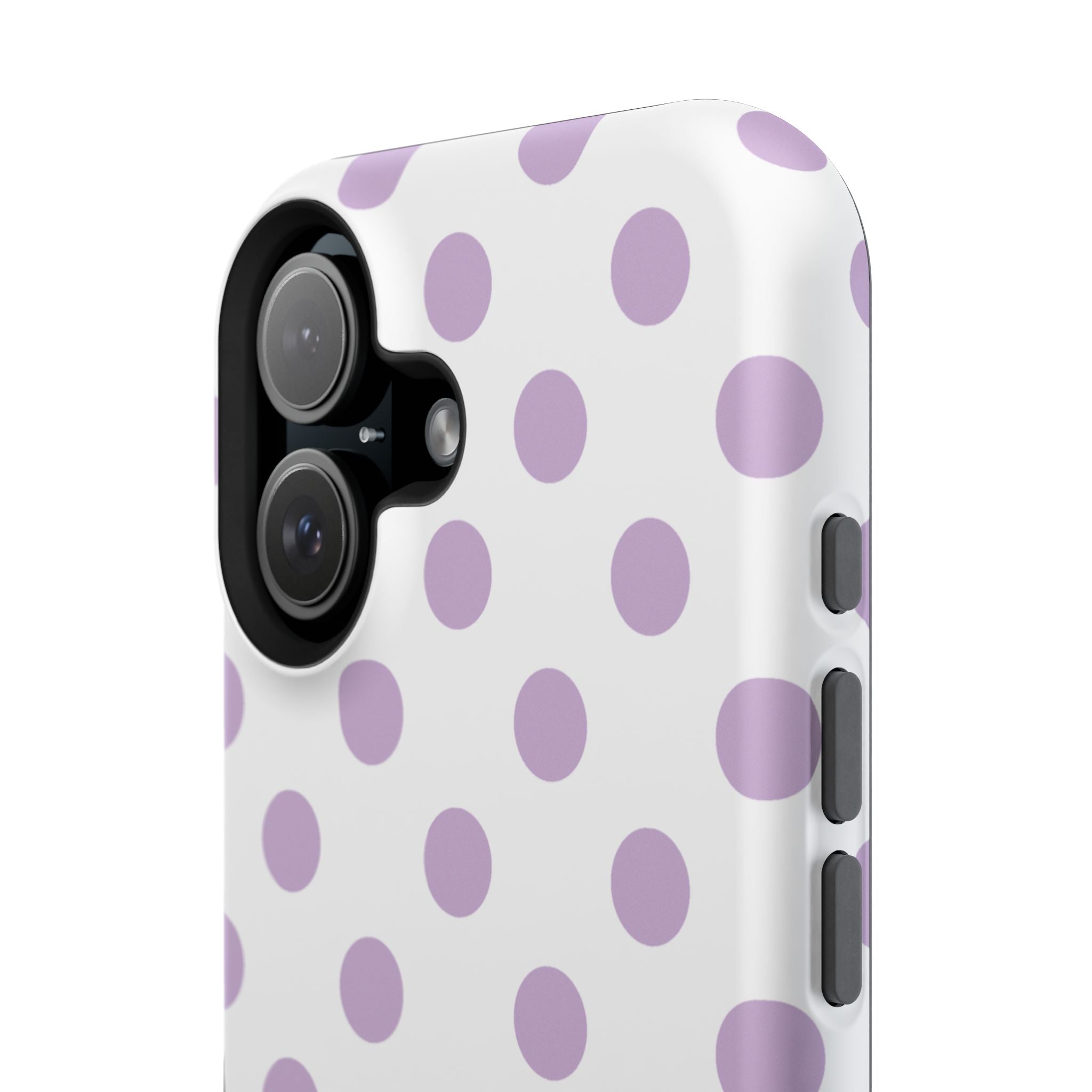 Purple and White Polka Dot Case