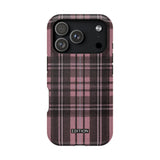 Light Pink and Black Plaid Case