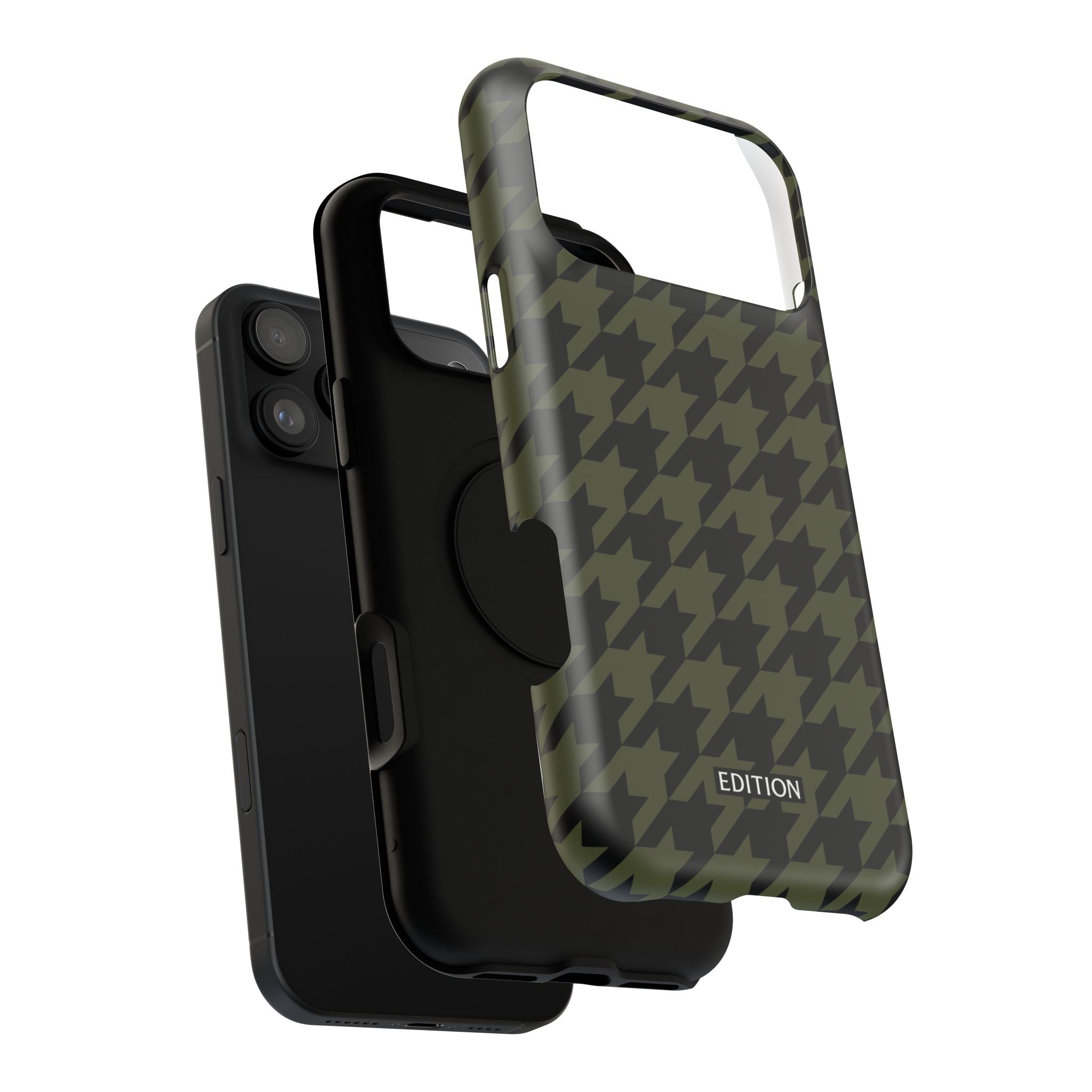 Army Green Houndstooth Case