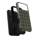 Army Green Houndstooth Case
