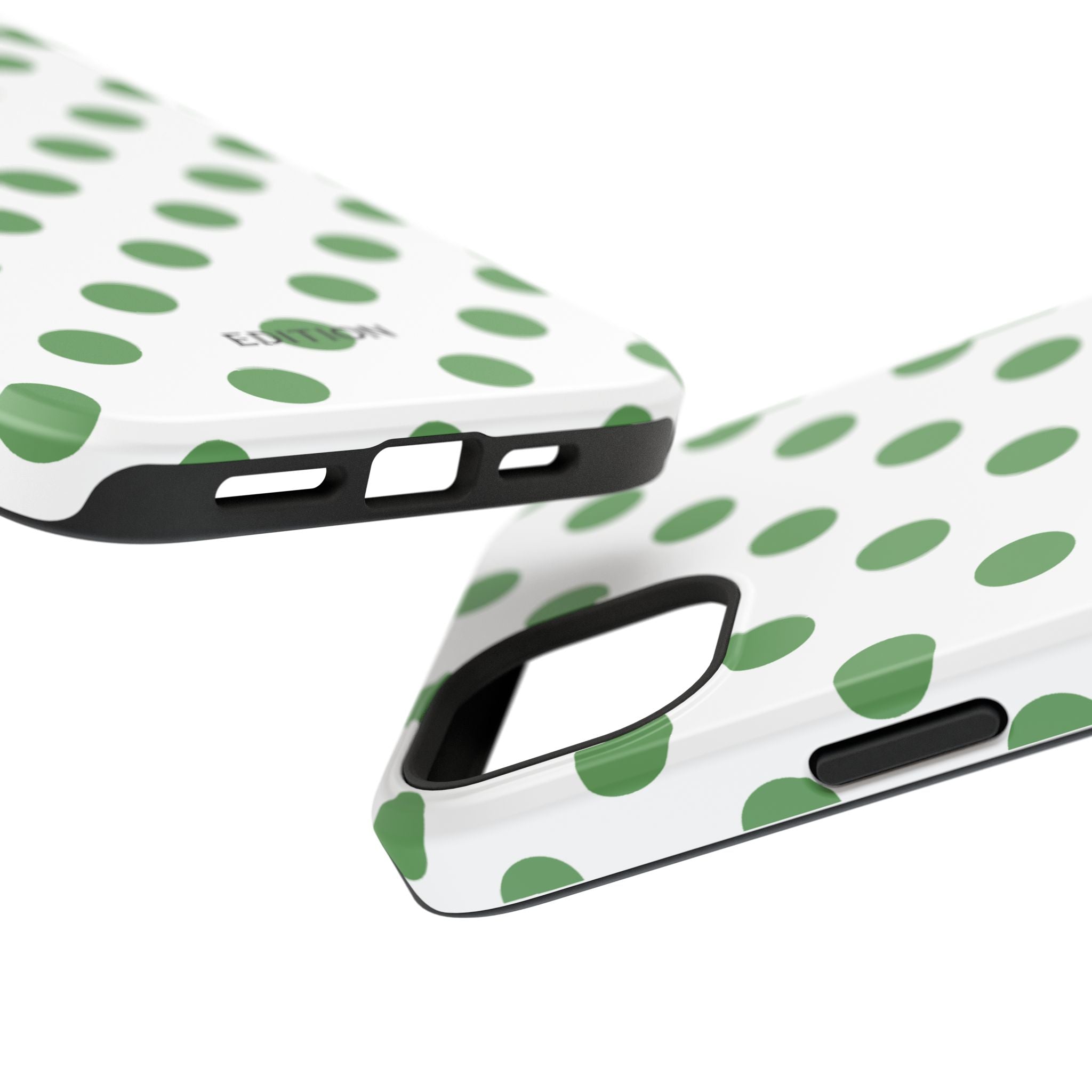 Green and White Polka Dot Case