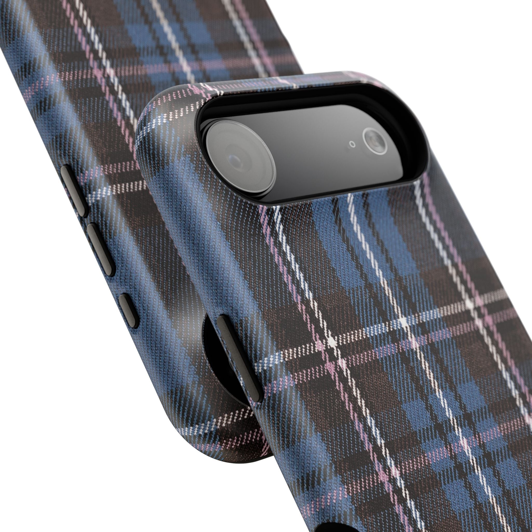 Blue and Pink Plaid Case