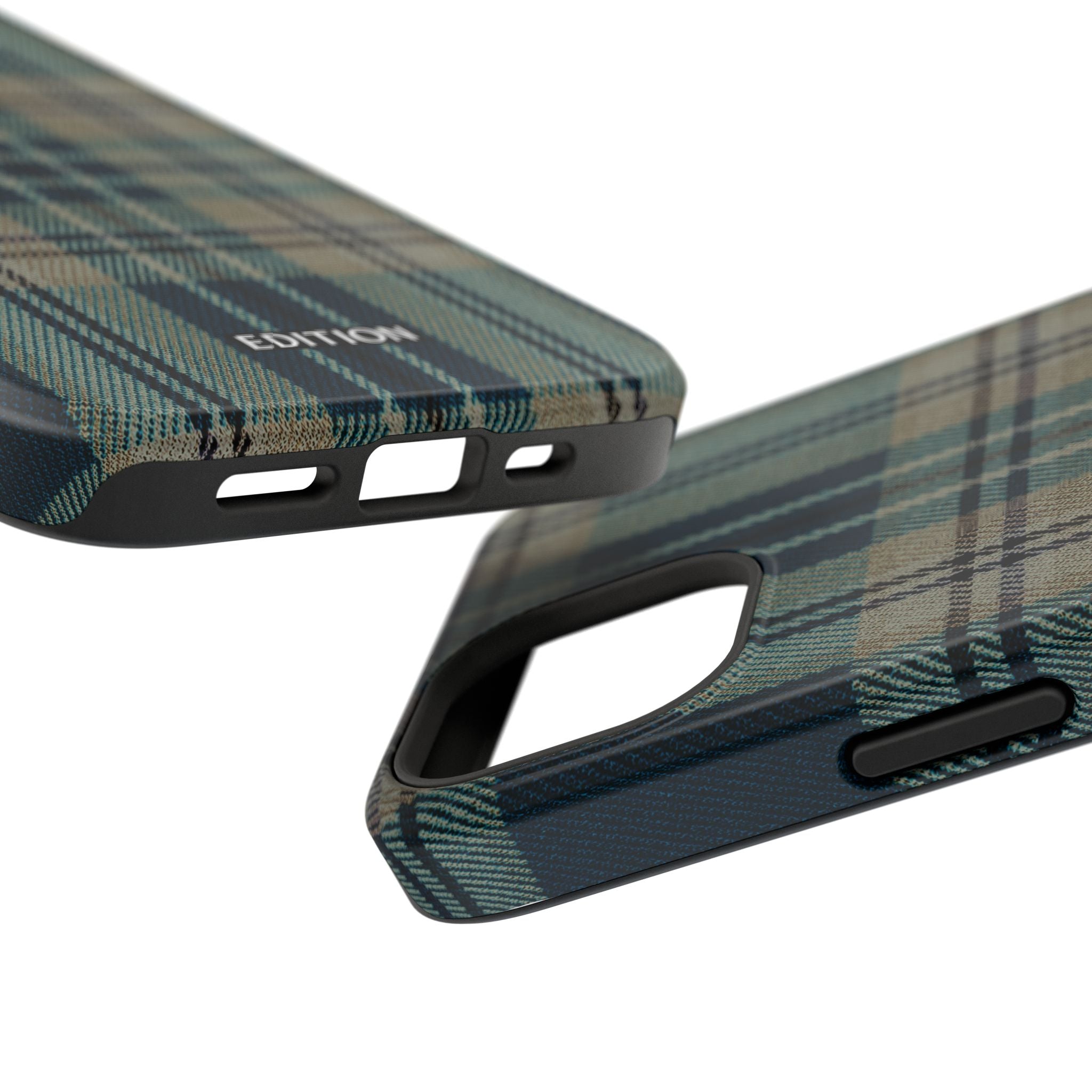 Green and Blue Plaid Case