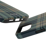 Green and Blue Plaid Case