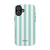 Teal Beach Stripe Case