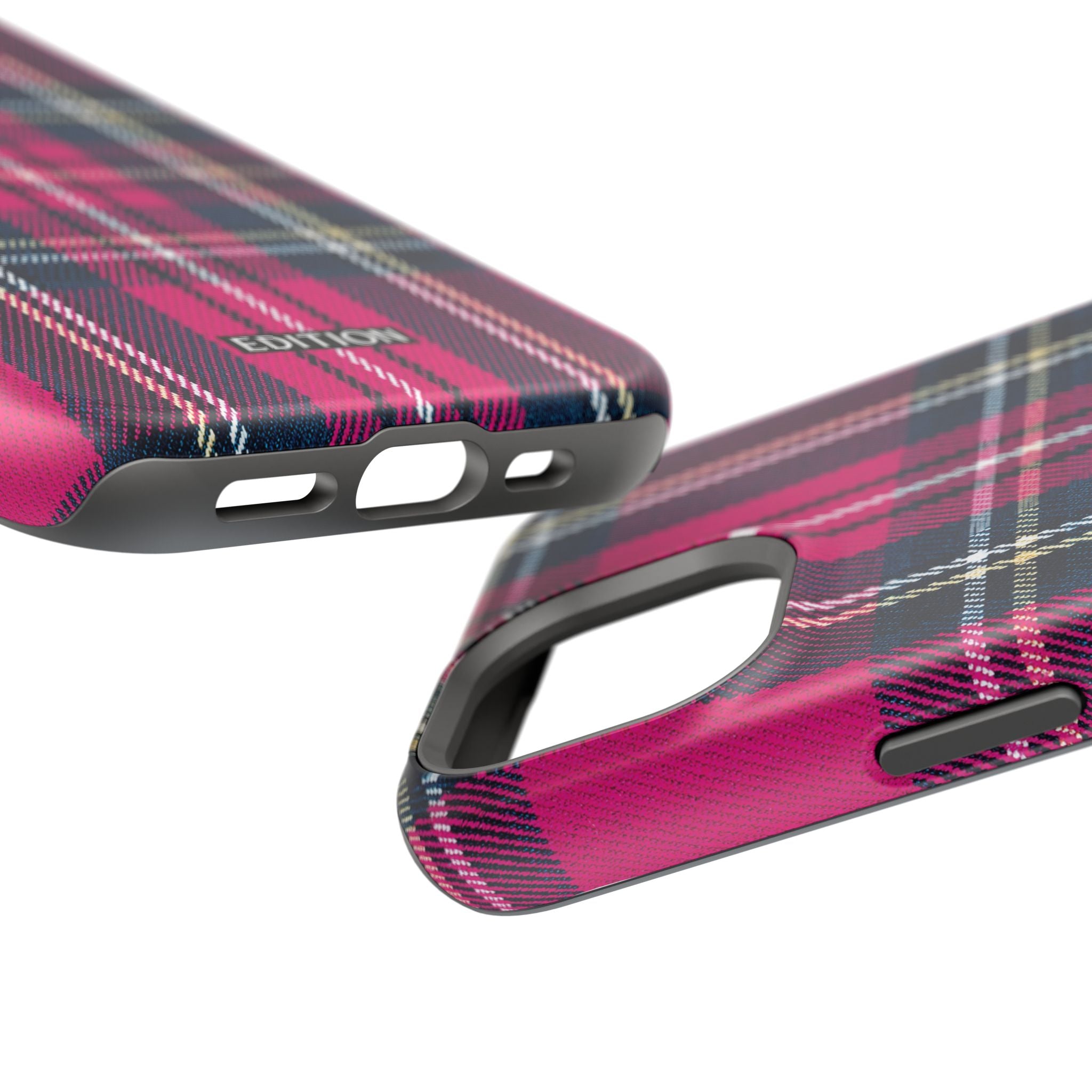 Hot Pink and Navy Plaid Case