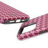 Raspberry Sorbet Houndstooth Case