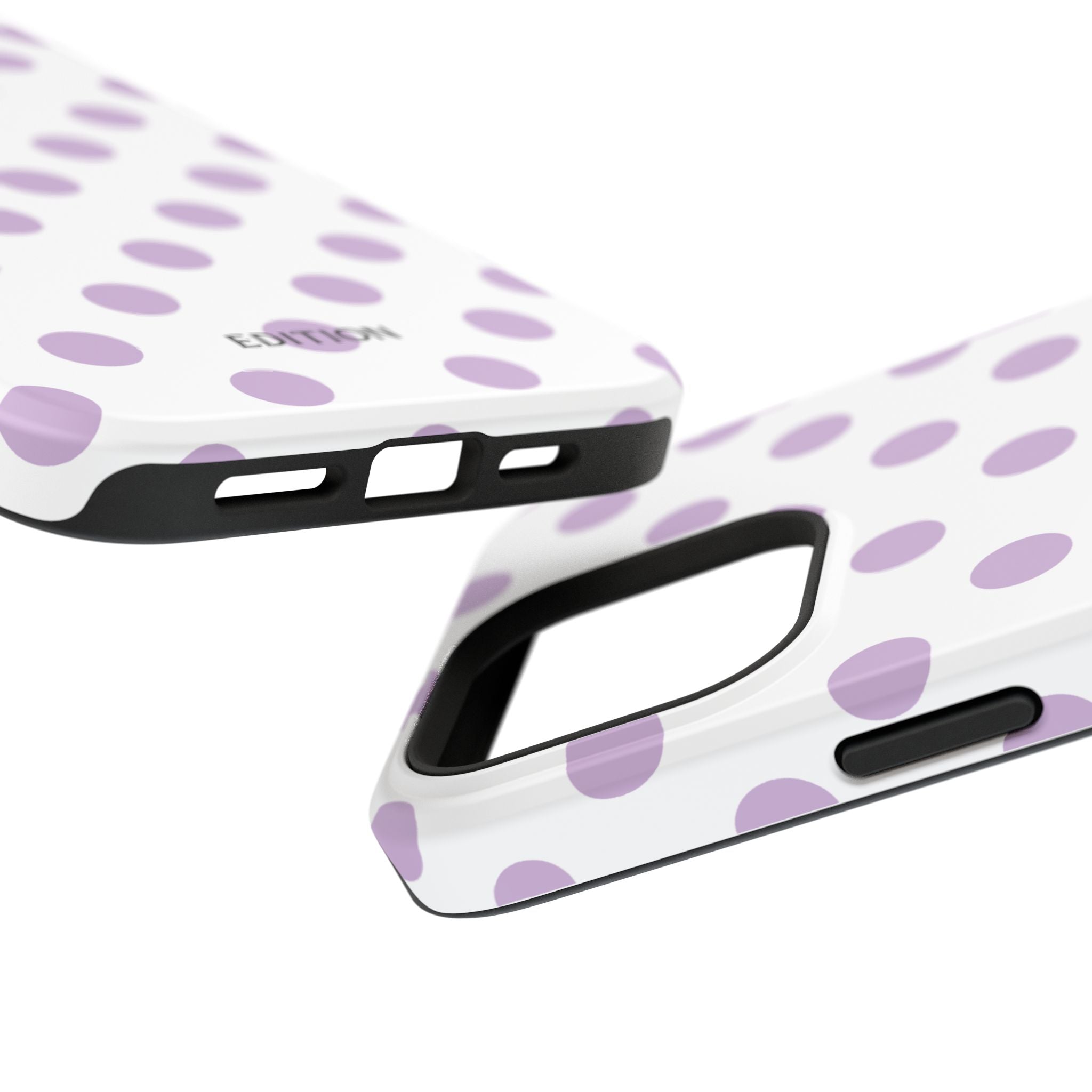 Purple and White Polka Dot Case