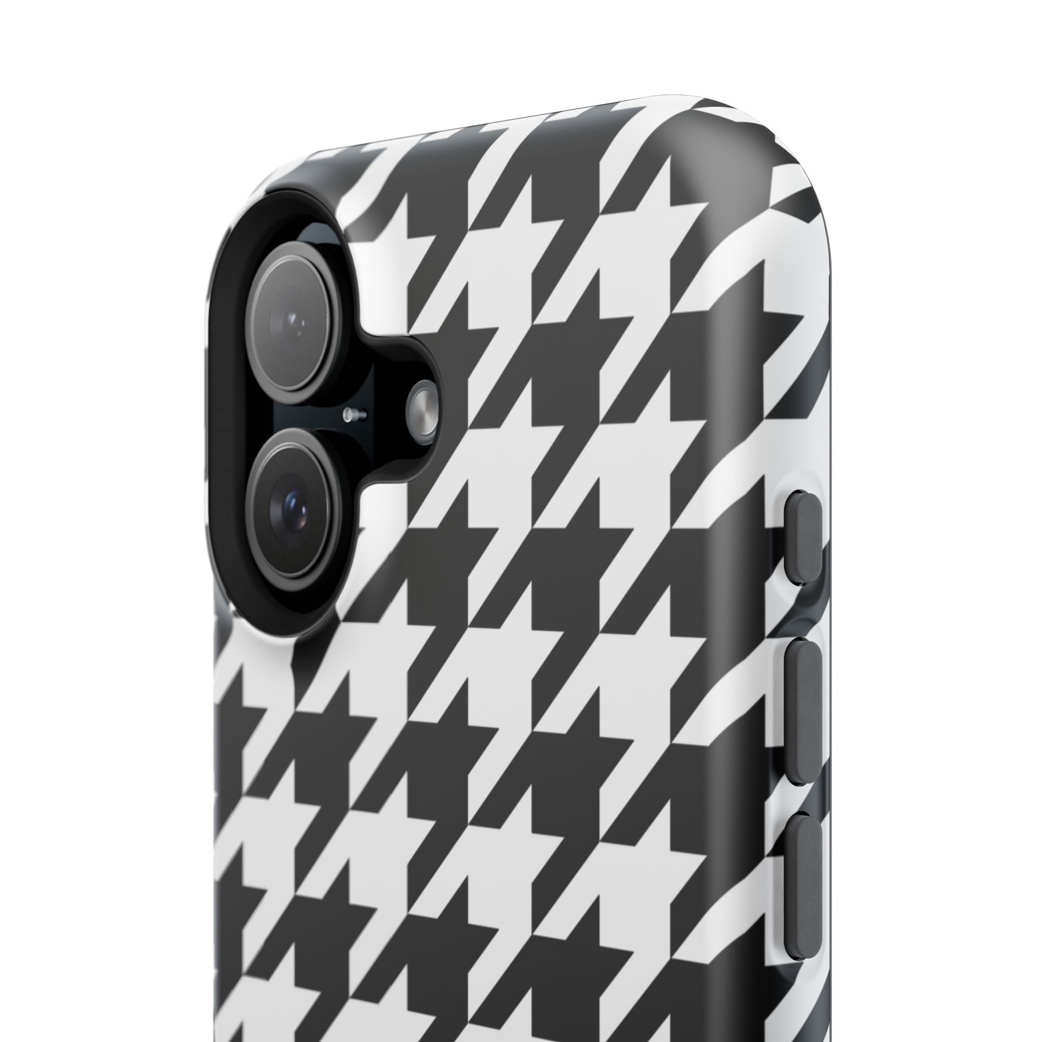 Black and White Houndstooth Case
