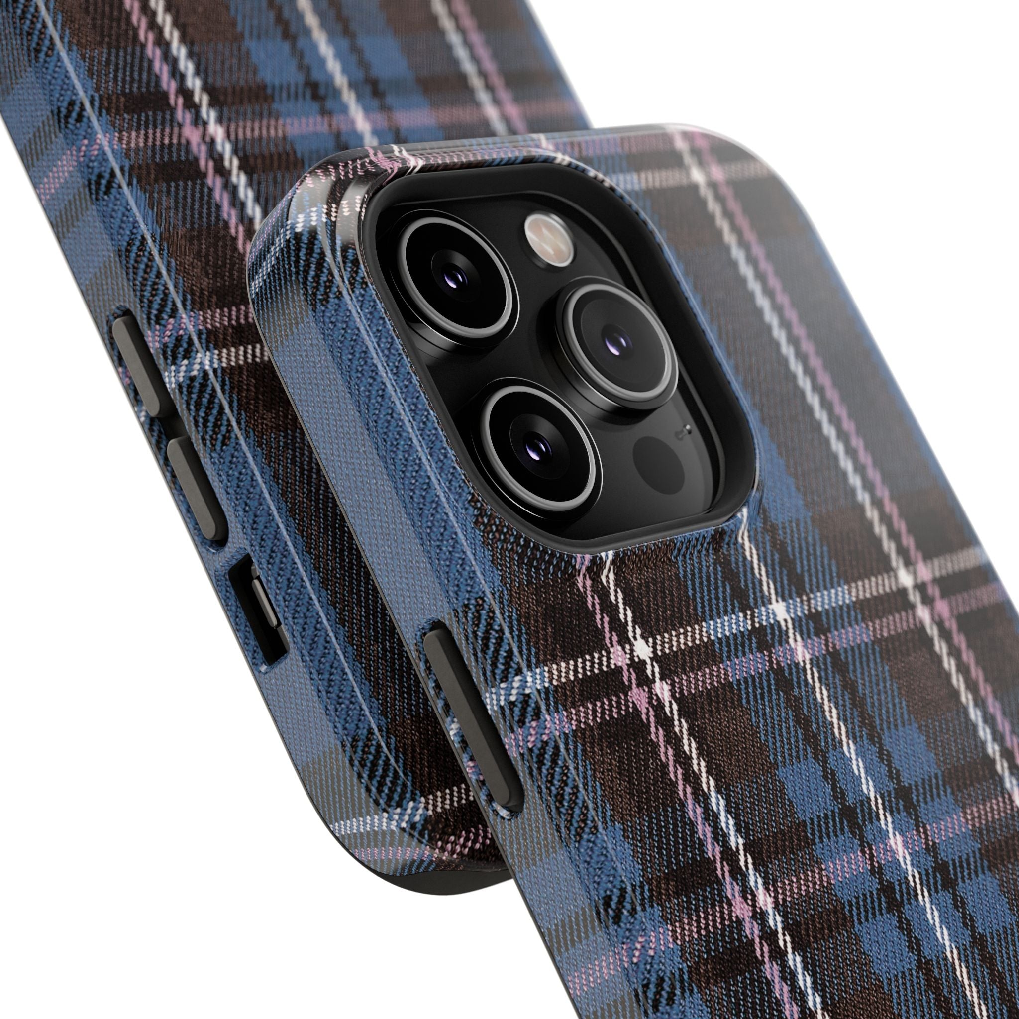 Blue and Pink Plaid Case