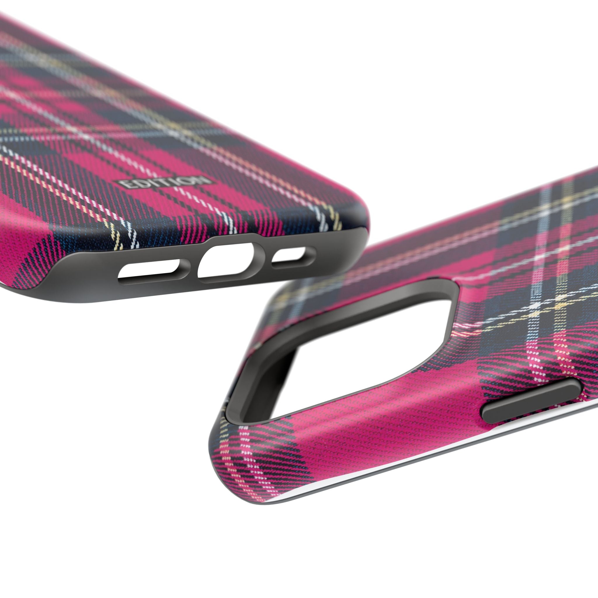 Hot Pink and Navy Plaid Case